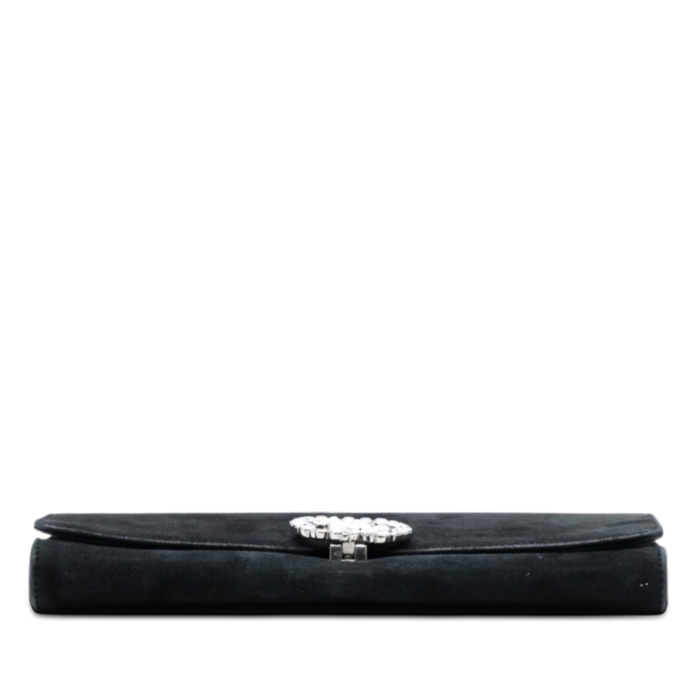Pre-Loved Gucci Suede Crystals Broadway Clutch - Picture 3 of 7